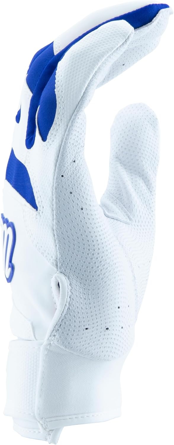 image:imageMARUCCI Signature Batting Glove V4 WhiteRoyal Adult XLarge