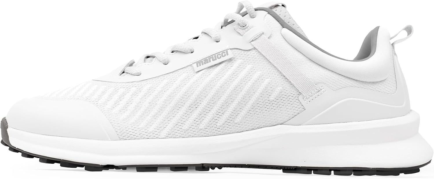 image:imageMarucci CFT Trainer Sneakers for Men Baseball Trainer Sneaker Workout Shoes for Men Secure Adjustable Fit Lightweight Breathable amp Long Lasting DurabilityWhite