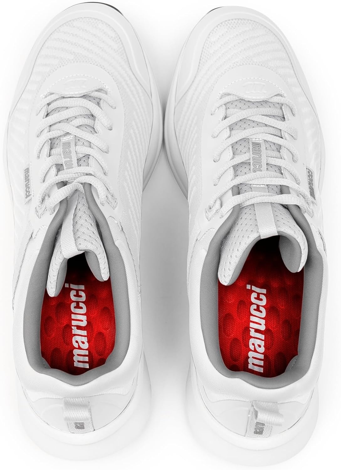 image:imageMarucci CFT Trainer Sneakers for Men Baseball Trainer Sneaker Workout Shoes for Men Secure Adjustable Fit Lightweight Breathable amp Long Lasting DurabilityWhite
