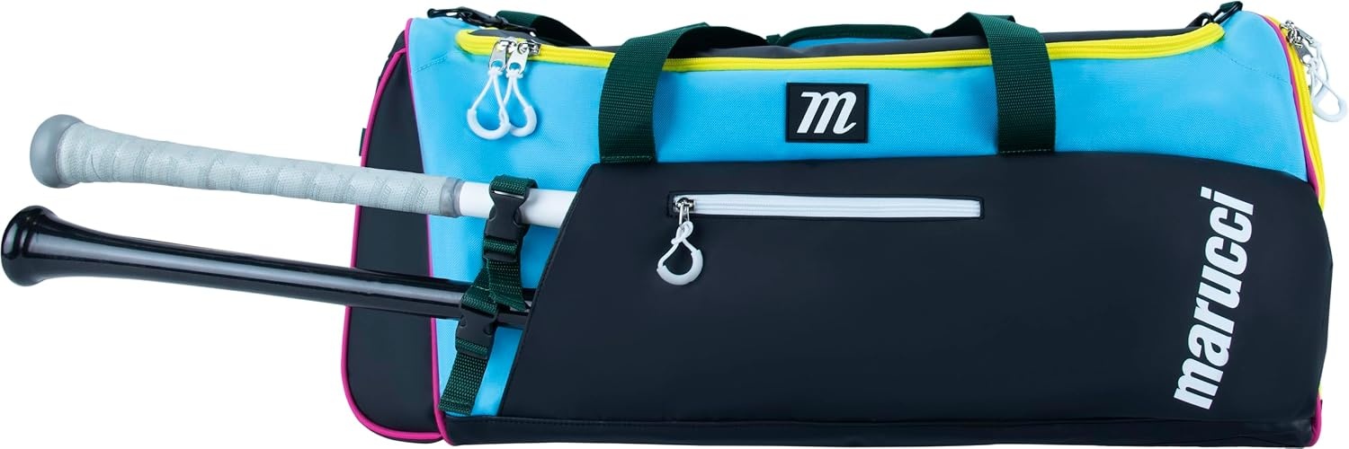 image:imageMarucci PRO UTILITY DUFFEL BAG V3 BASEBALL amp FASTPITCHBlackTealYellow