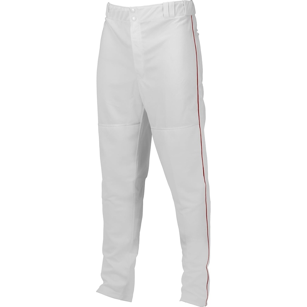 image:imageMarucci Adult Elite Double Knit Piped Baseball PantWhiteRed