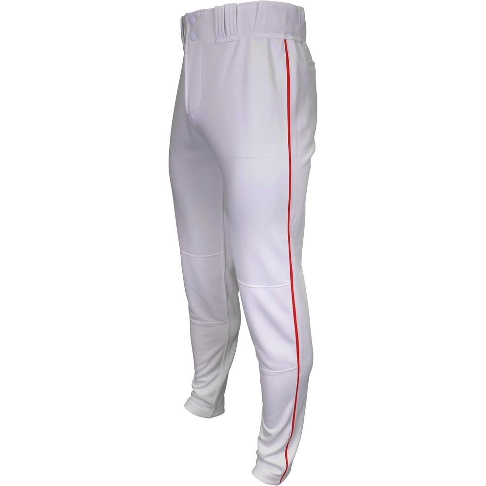 image:imageMarucci Sports  Tapered DoubleKnit Piped Pant WhiteRed WhiteRed Adult 2X Large DoubleKnit Pants Mens Apparel MAPTTDKPIPWRAXXL