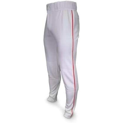 image:imageMarucci Sports Tapered DoubleKnit Piped Pant WhiteRed WhiteRed Youth Large DoubleKnit Pants Mens Apparel MAPTTDKPIPWRYL