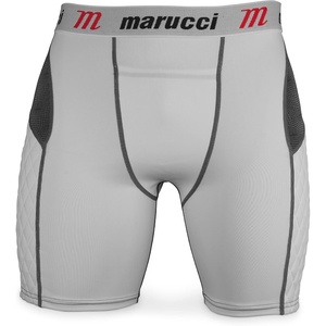 MARUCCI Youth Elite Padded Slider Shorts(White)