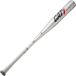 Marucci CAT7 Silver -3 BBCOR Baseball Bat, 2 5/8″ Barrel(-3)