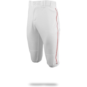 Marucci Mens Marucci Youth Excel Double-Knit Short Baseball Pant(White/Red)