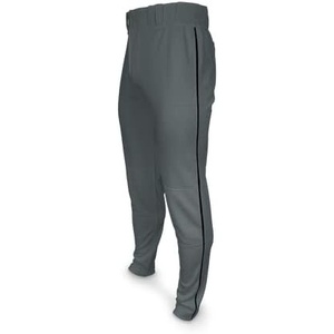 Marucci Sports – Tapered Double-Knit Piped Pant Gray/Black, Grey/Black, Youth Large, Double-Knit Pants, Men’s Apparel (MAPTTDKPIP-G/BK-YL)