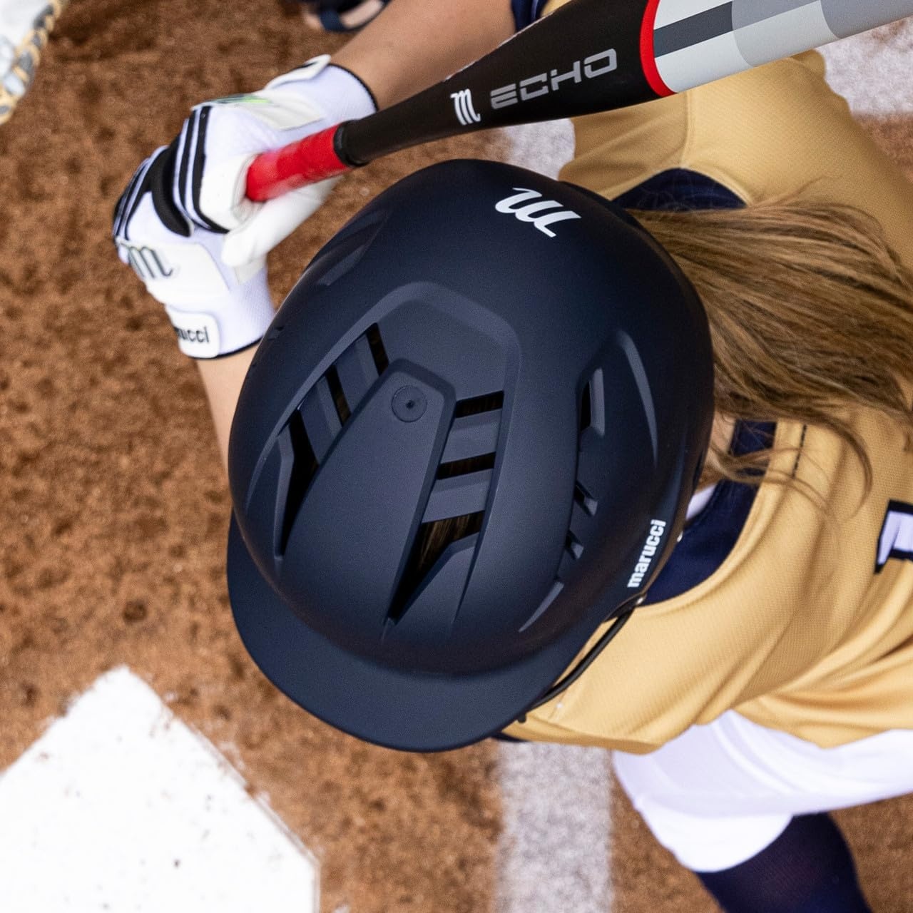 image:imageDURAVENT Fastpitch Batting Helmet with Facemask Black Adult Small