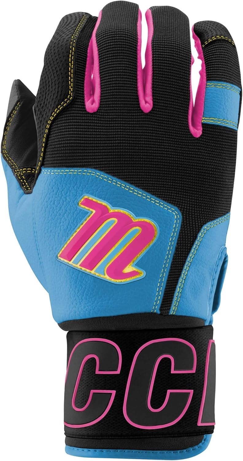 image:imageMARUCCI Blacksmith Full WRAP Adult Batting Glove V2BLACKCOLUMBIA BLUE