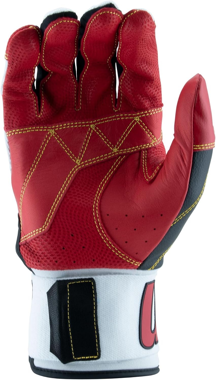 image:imageMARUCCI Blacksmith Full WRAP Adult Batting Glove V2BLACKRED