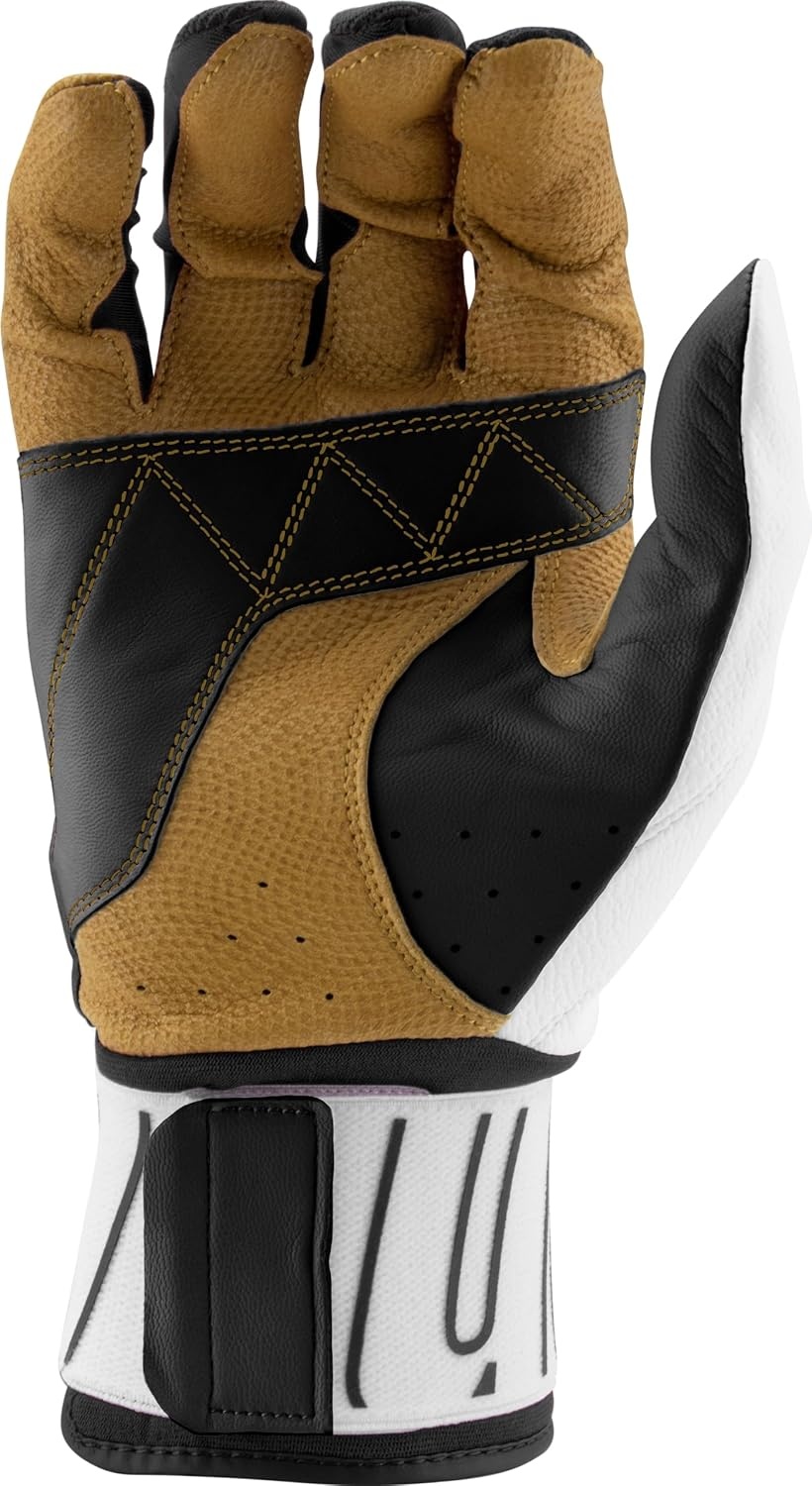 image:imageMARUCCI Blacksmith Full WRAP Adult Batting Glove V2WHITEBLACK