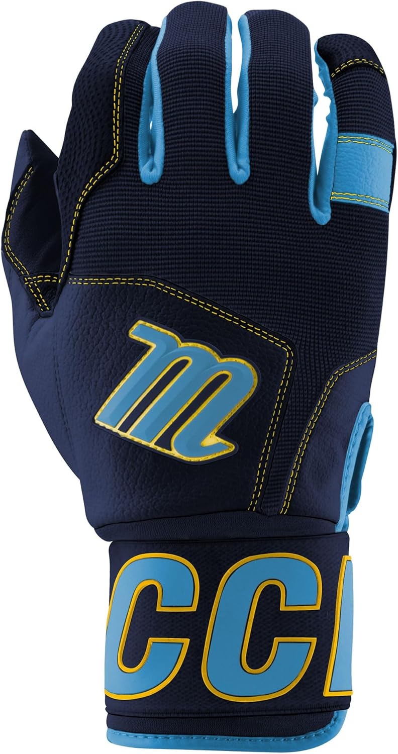 image:imageMARUCCI Blacksmith V2 Youth Batting Gloves Columbia BlueNavy Blue YL