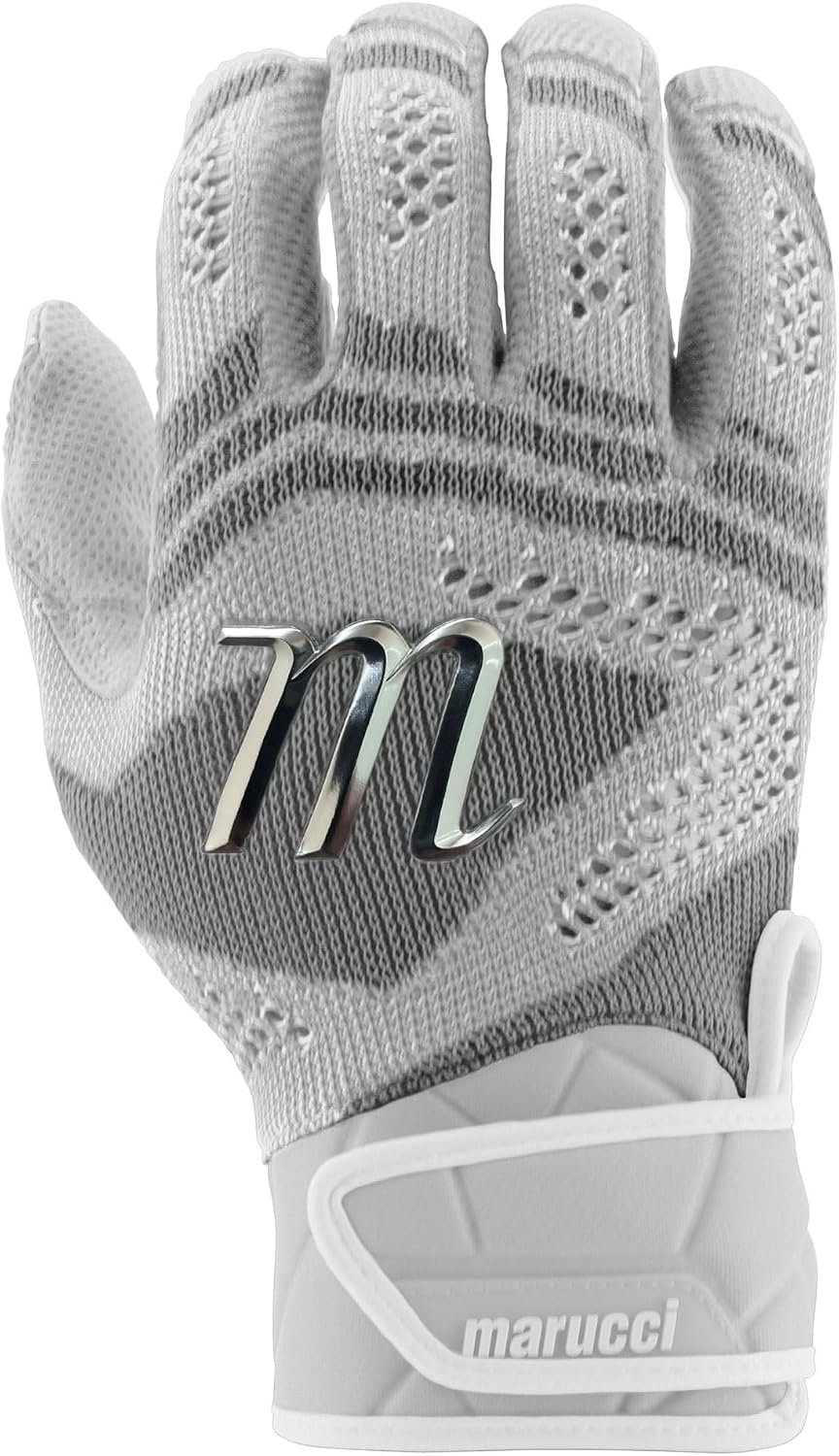 image:imageMARUCCI Breeze Knit V2 Adult Batting GlovesWHITE