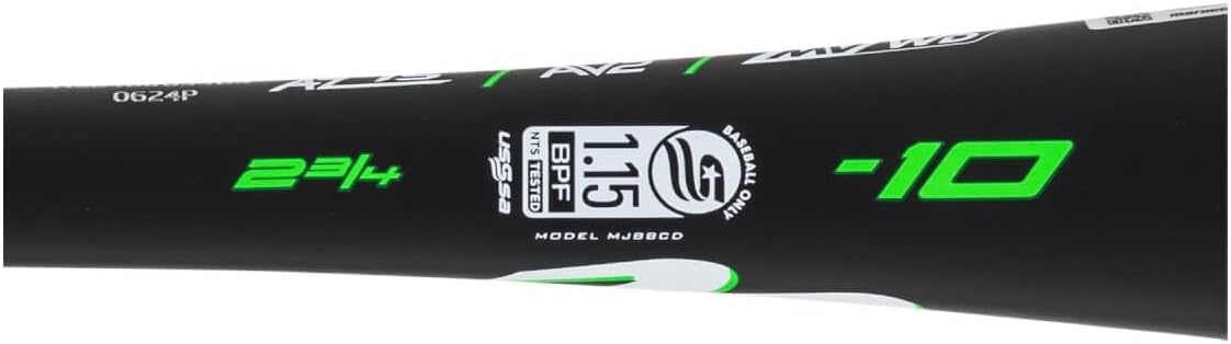 image:imageMARUCCI Code JBB 10 Aluminum Baseball BAT 2 34 Barrel25 15 oz