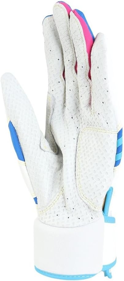 image:imageMARUCCI FUZN PRO Adult Batting Gloves WhiteColumbia BluePink AS