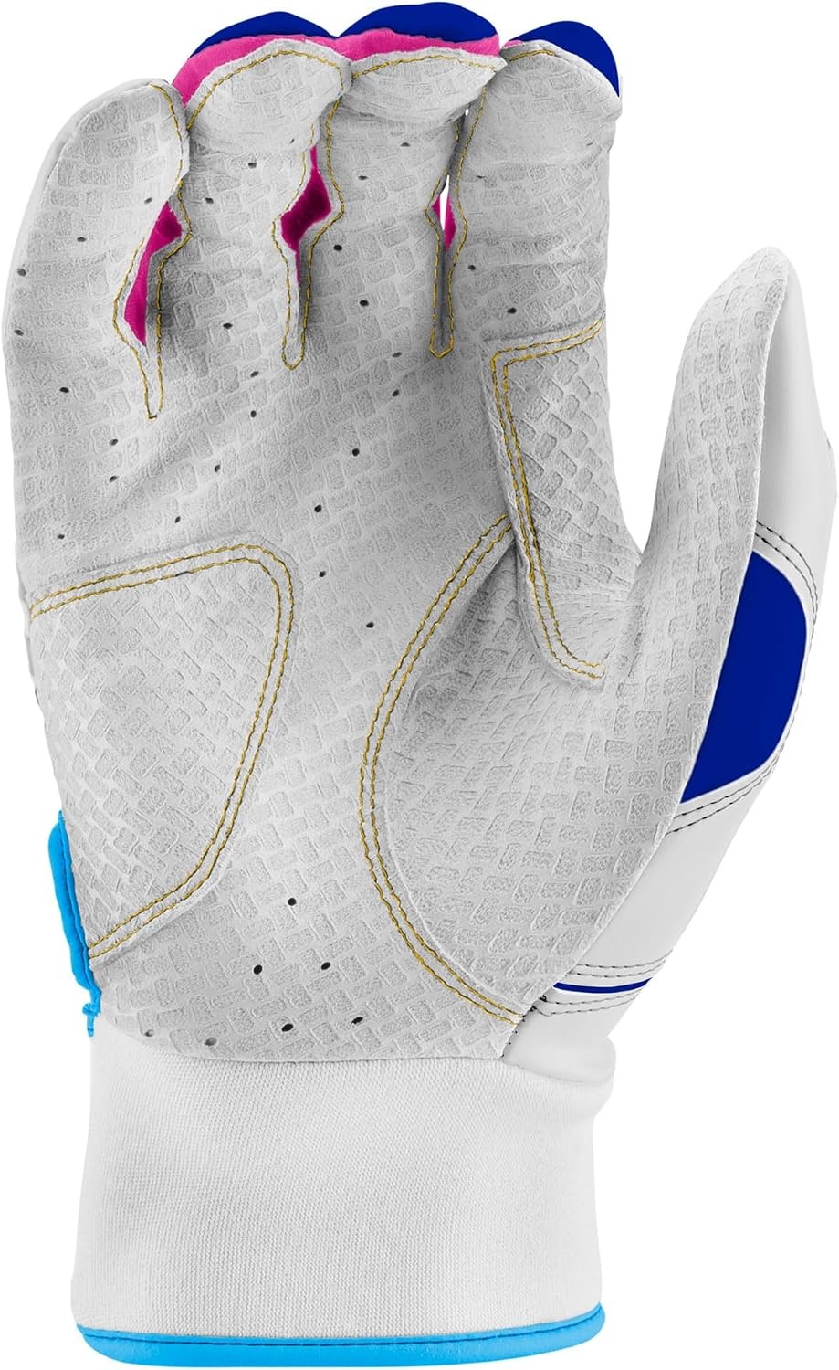 image:imageMARUCCI FUZN PRO Adult Batting Gloves WhiteColumbia BluePink AXXL
