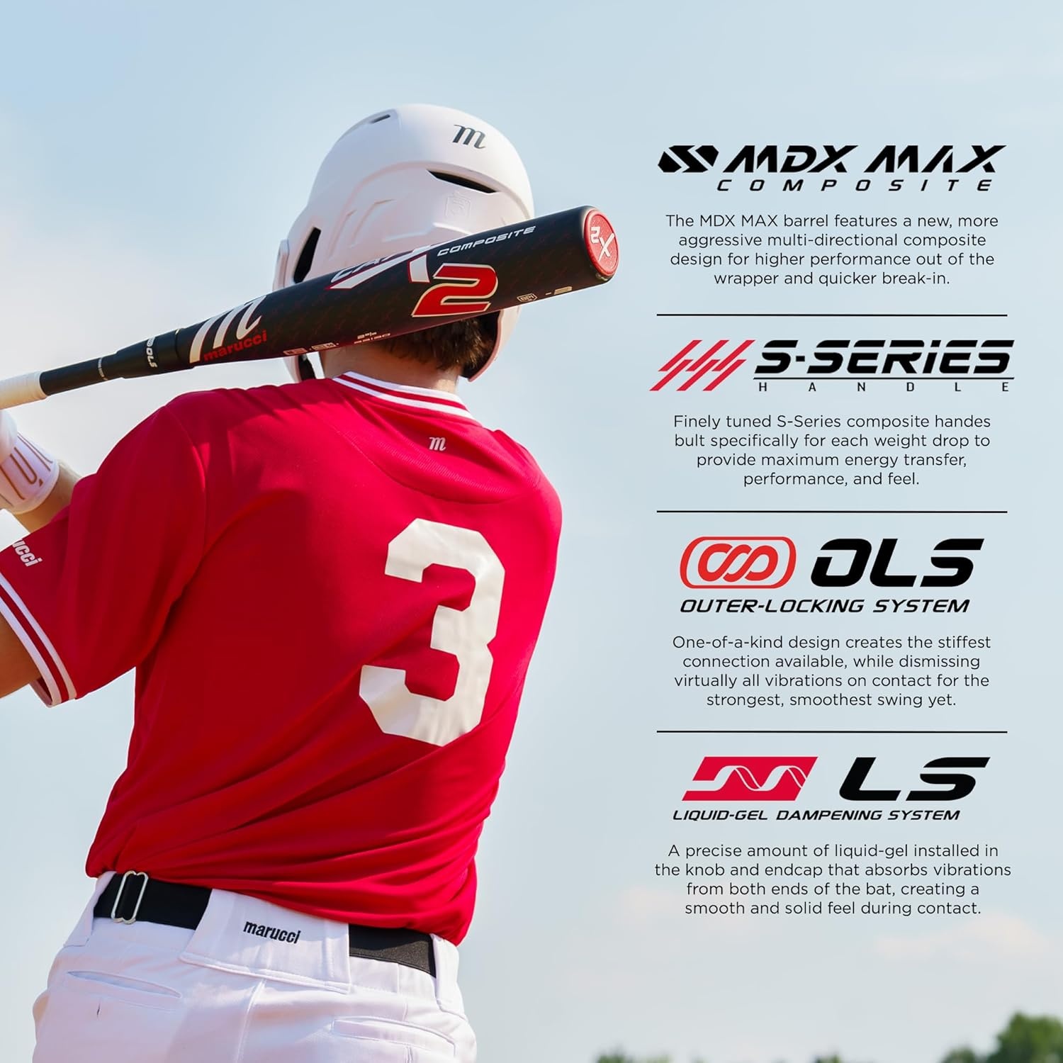image:imageMarucci CATX2 Composite Baseball Bat 2 34 Barrel 5 8 10 Drop USSSA EndLoaded5