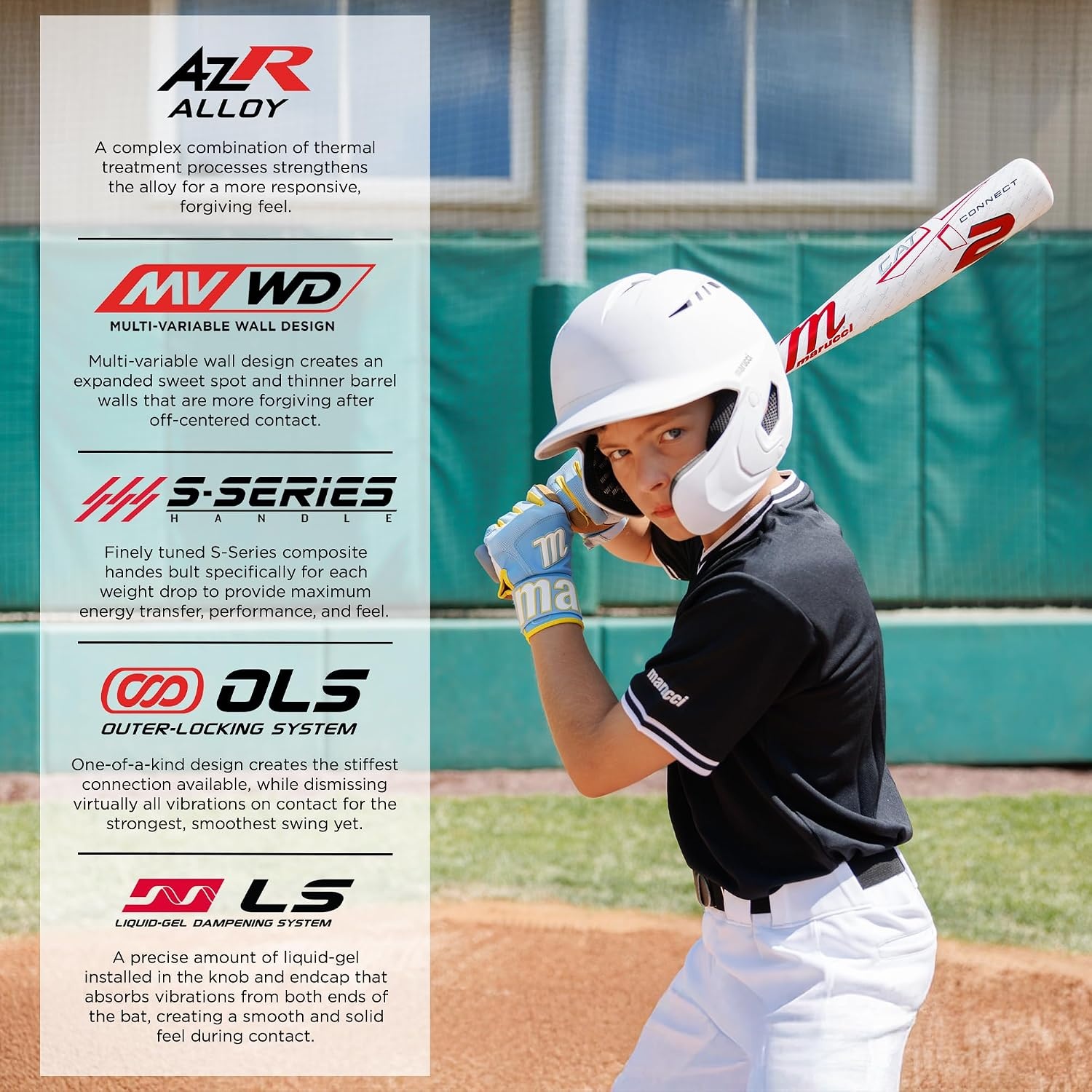 image:imageMarucci CATX2 Connect Senior League 2 34 Barrel 5 8 10 Drop USSSA EndLoaded5