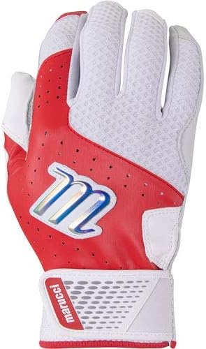 image:imageMarucci Crest BaseballFastpitch Batting GlovesRed White