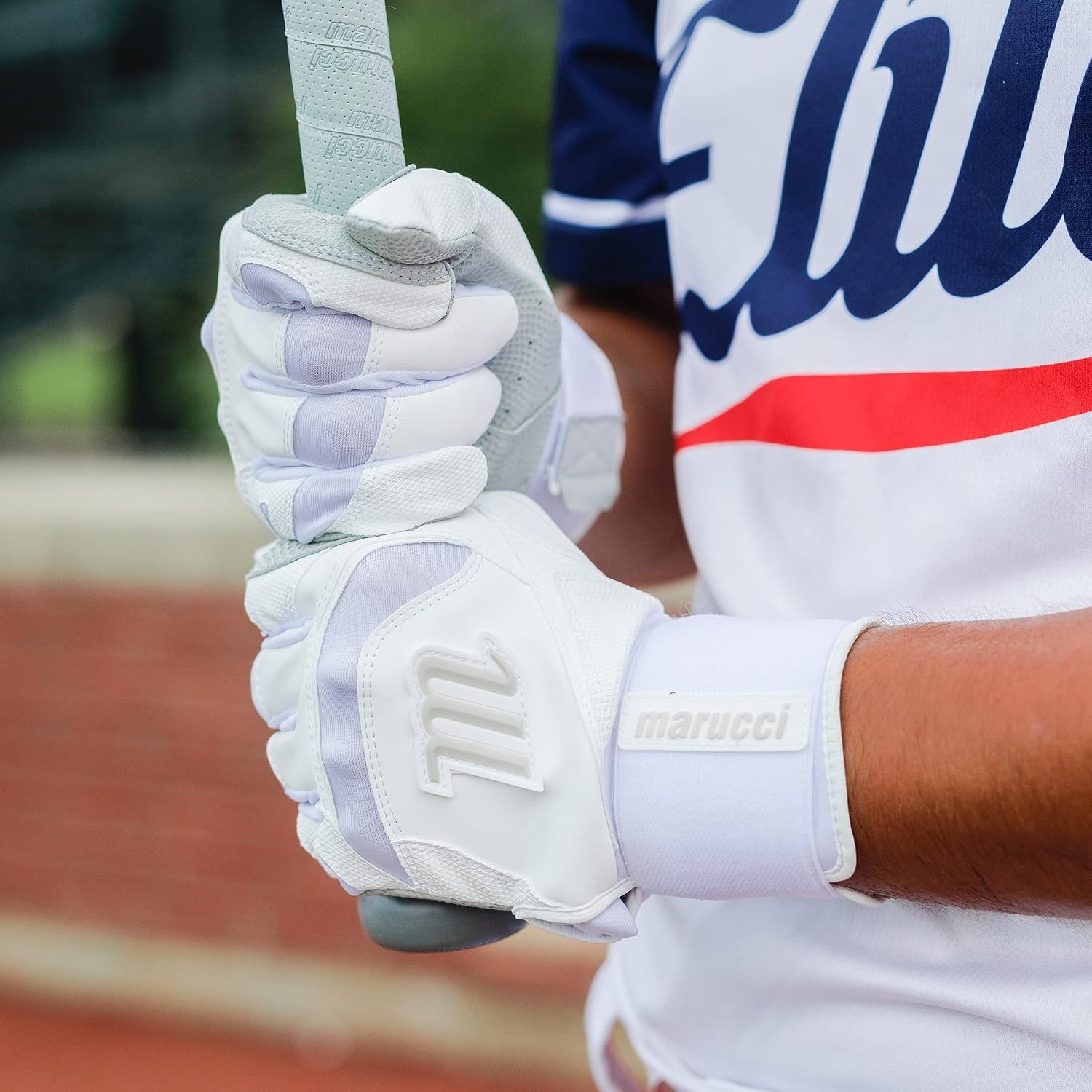 image:imageMarucci MARUCCI Adult Full WRAP Signature Batting GloveWHITE
