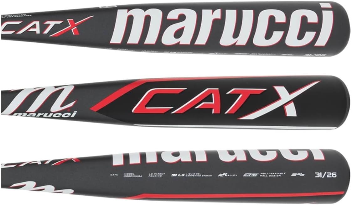 image:imageMarucci MARUCCI CATX USA Aluminum Baseball BAT 2 58 BarrelGRAYRED