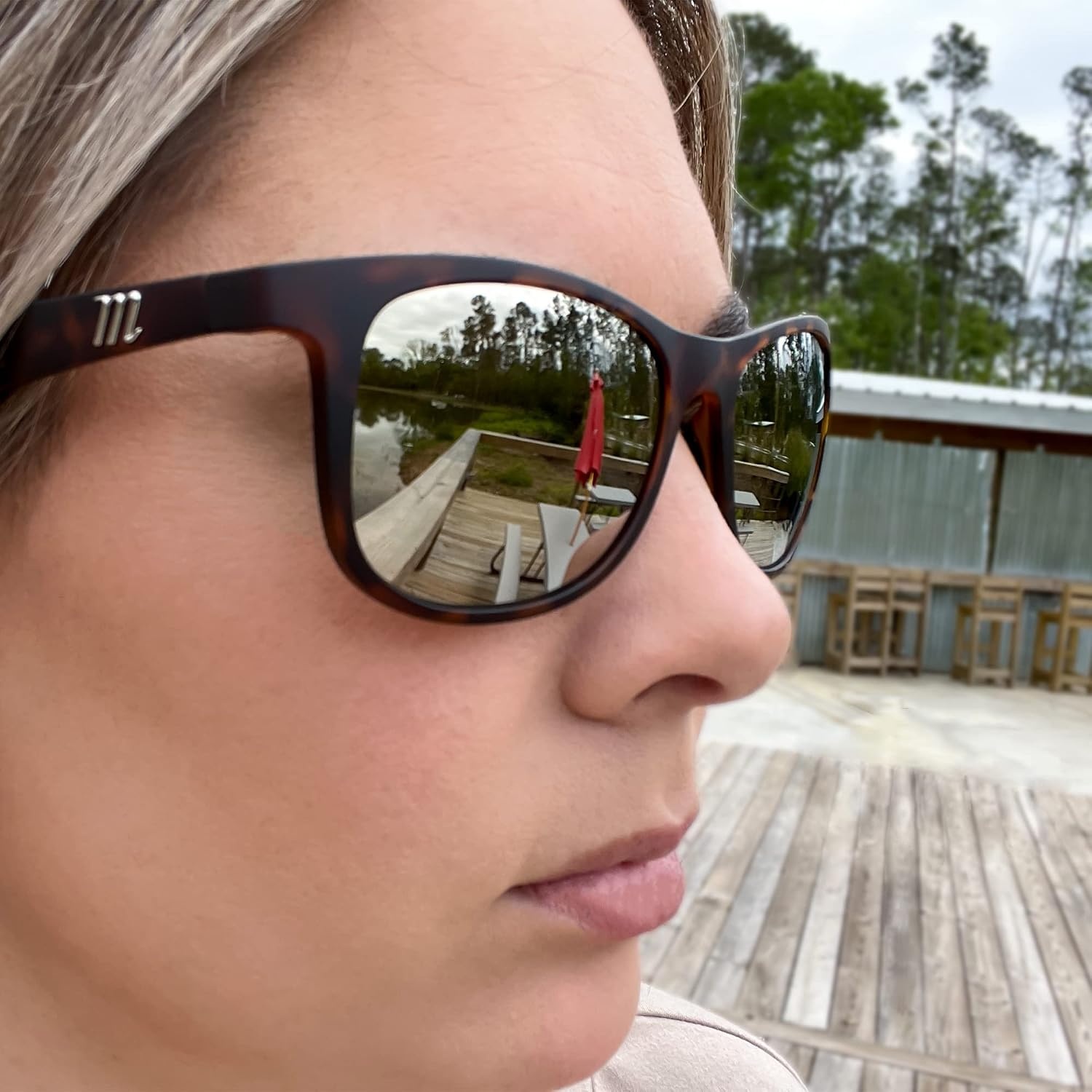 image:imageMarucci Mens MARUCCI ATTORE Polar Adult SunglassesClear Tortoise