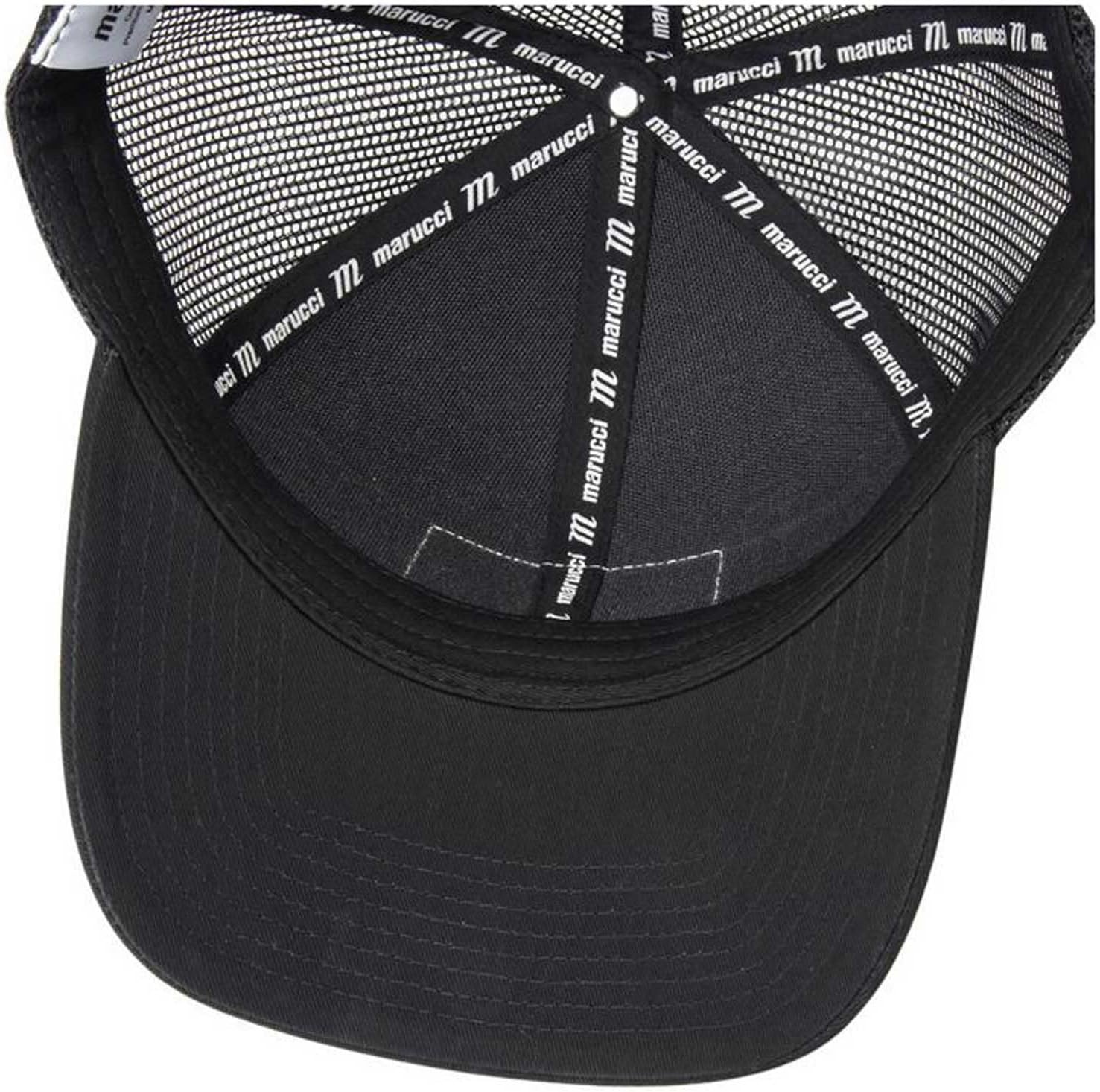 image:imageMarucci Sports Cross Patch Trucker Snapback Black Black Adult Hats Mens Apparel MAHTTRPCSBKA