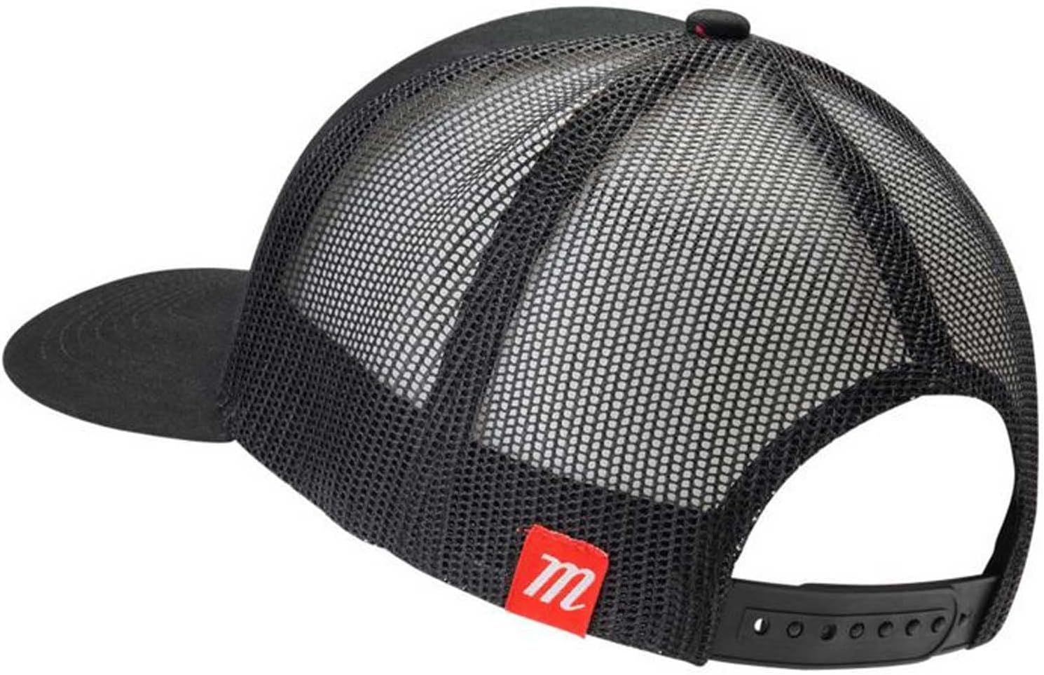 image:imageMarucci Sports Cross Patch Trucker Snapback Black Black Adult Hats Mens Apparel MAHTTRPCSBKA