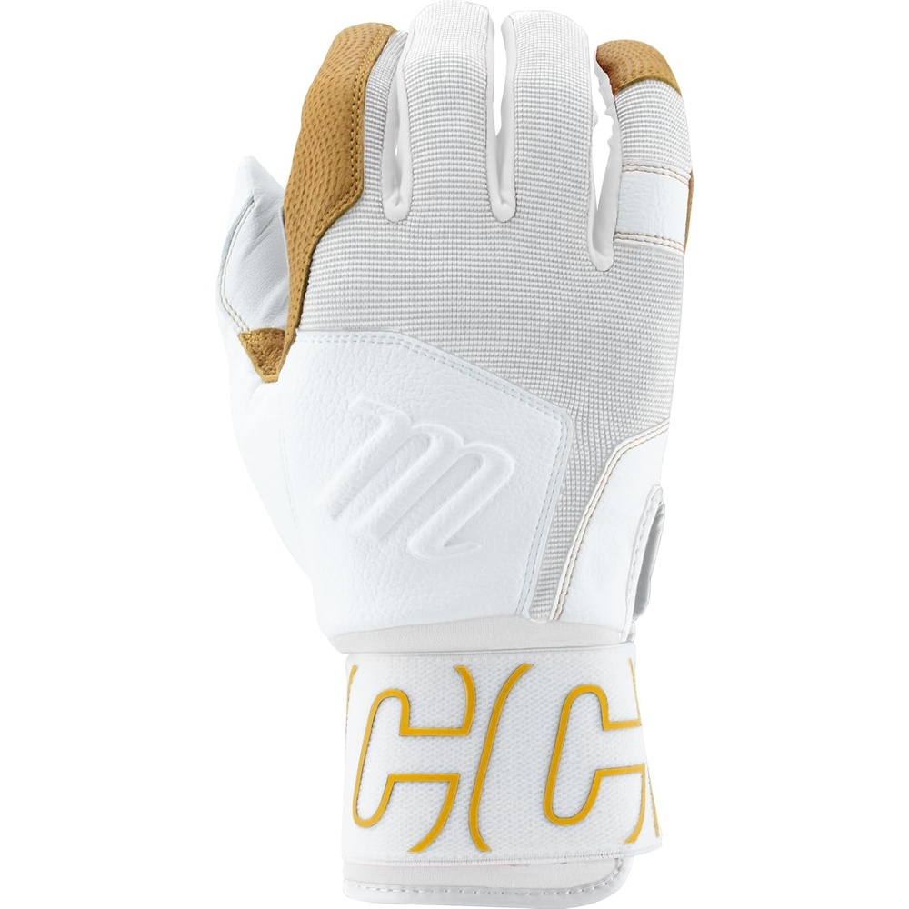 image:imageMARUCCI Blacksmith Full WRAP Adult Batting Glove V2WHITEWHITE
