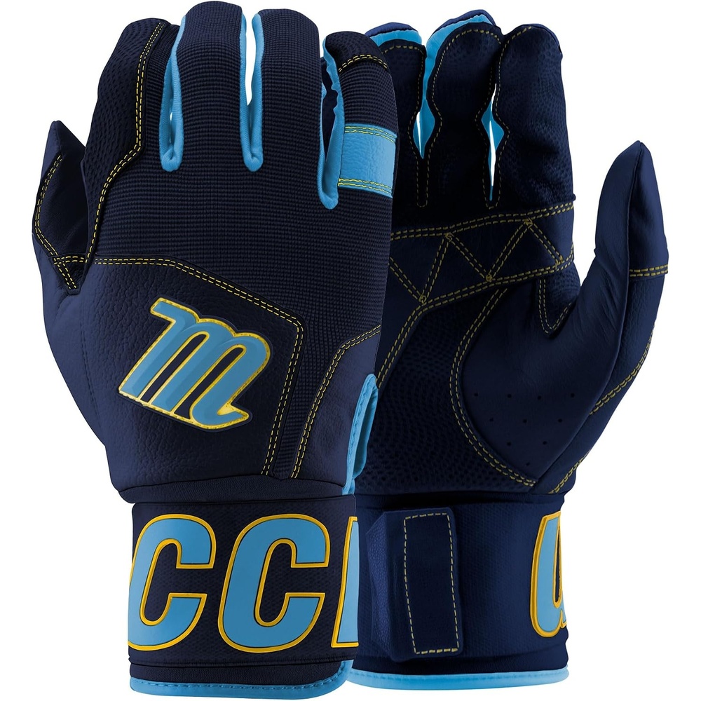 image:imageMARUCCI Blacksmith V2 Youth Batting Gloves Columbia BlueNavy Blue YL