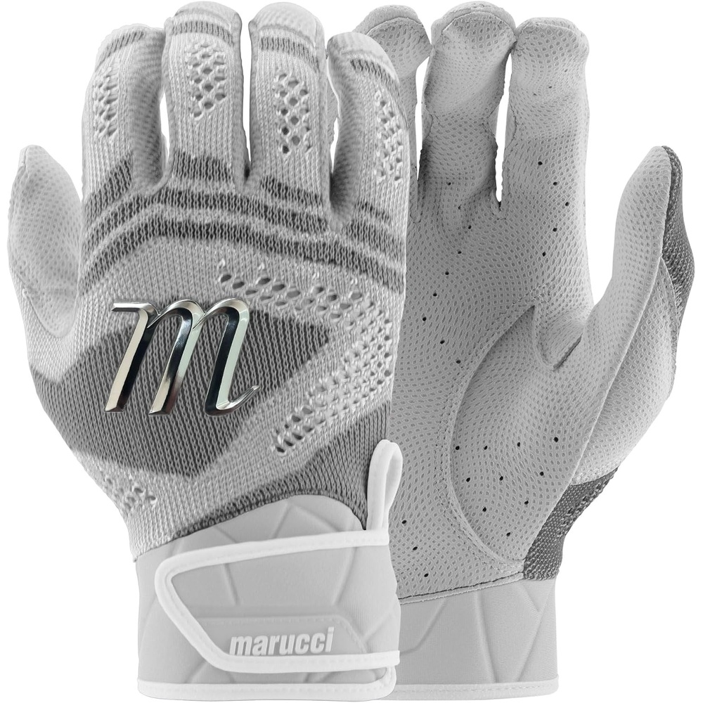 image:imageMARUCCI Breeze Knit V2 Adult Batting GlovesWHITE