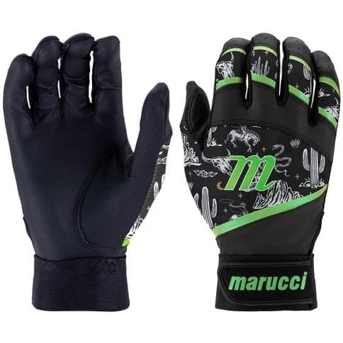 image:imageMARUCCI Foxtrot T Ball Batting Gloves BlackNEON Green YMYL