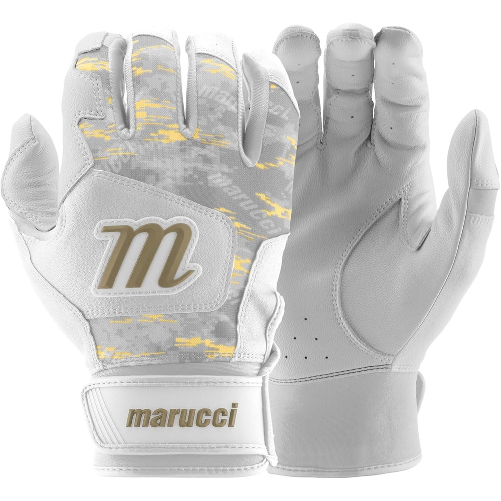 image:imageMARUCCI GXR Adult Batting GloveWHITE