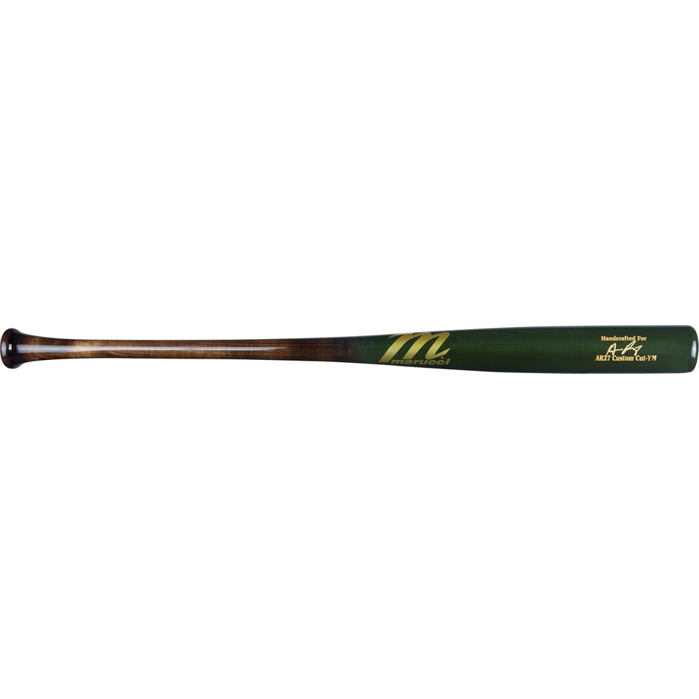 image:imageMARUCCI RILEY27 PRO Exclusive Flame FadeSwamp Green Adult Maple Wood BAT33