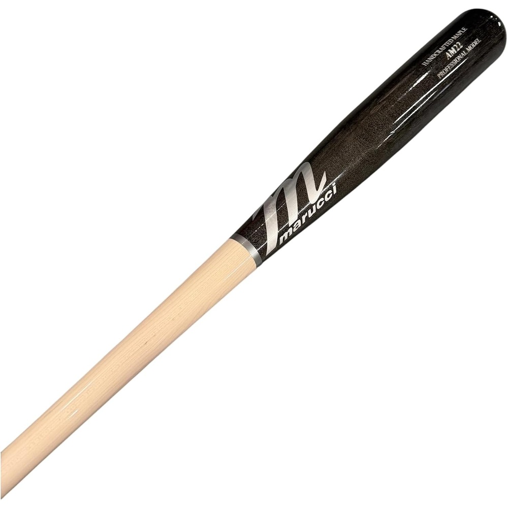 image:imageMarucci AM22 Pro Maple Wood Baseball Bat WhitewashFog Adult Wooden Bat for Training and Game Play Power Hitter DesignWWFG