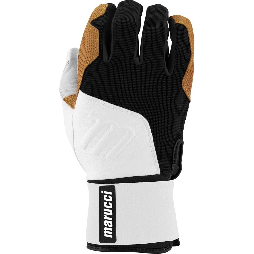 image:imageMarucci Blacksmith FullWrap Baseball Batting GlovesWhite Black