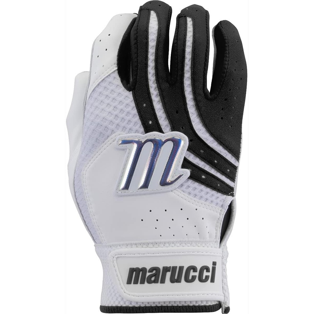 image:imageMarucci Medallion Fastpitch Batting GlovesWhite Black