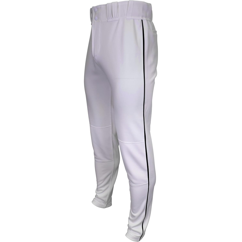 image:imageMarucci Sports Tapered DoubleKnit Piped Pant WhiteBlack WhiteBlack Adult Extra Large DoubleKnit Pants Mens Apparel MAPTTDKPIPWBKAXL
