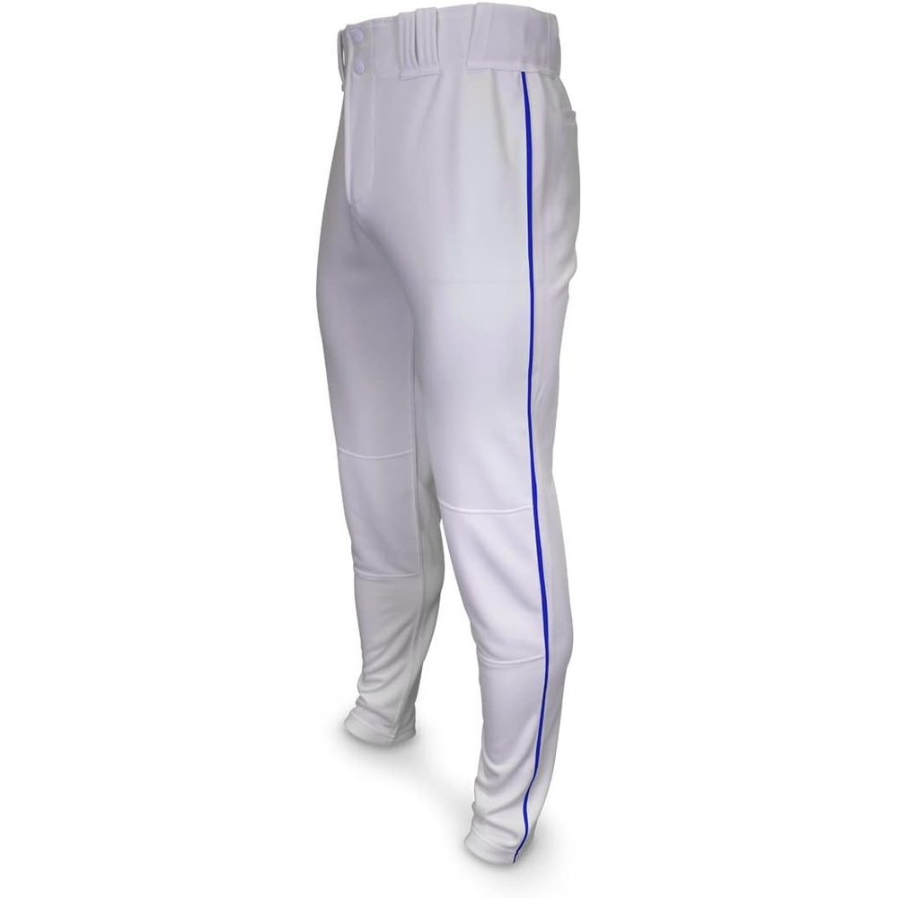 image:imageMarucci Sports  Tapered DoubleKnit Piped Pant WhiteRoyal Blue WhiteRoyal Blue Youth Medium DoubleKnit Pants Mens Apparel MAPTTDKPIPWRBYM