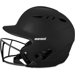 DURAVENT Fastpitch Batting Helmet with Facemask, Black, Adult Small