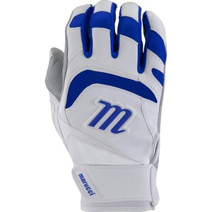 MARUCCI 2021 Youth Signature Batting Gloves(WHITE/ROYAL BLUE)