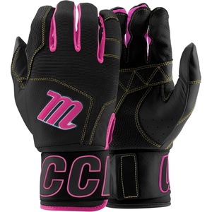 MARUCCI Blacksmith Full WRAP Adult Batting Glove V2(BLACK/PINK)