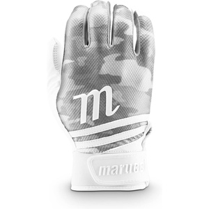 Marucci CRUX Adult Baseball Batting Glove, White, Adult Small