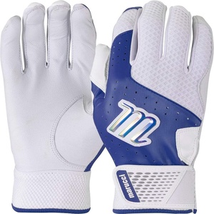 Marucci Crest Baseball/Fastpitch Batting Gloves(Navy Blue / White)
