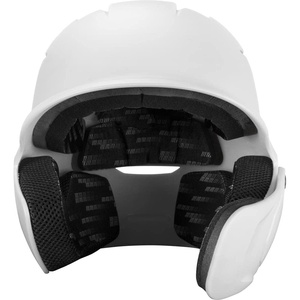 Marucci DuraVent Batting Helmet, NOCSAE Verified Baseball Helmet with Reversible Jaw Guard & Ventilation, Youth and Senior Sizes(White)