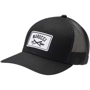 Marucci Sports Cross Patch Trucker Snapback Black, Black, Adult, Hats, Men’s Apparel (MAHTTRPCS-BK-A)