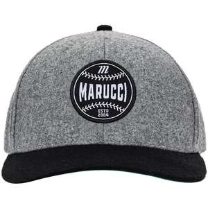 Marucci Wood Shed Trucker Snapback Hat: MAHTTRWS(Gray / Black)
