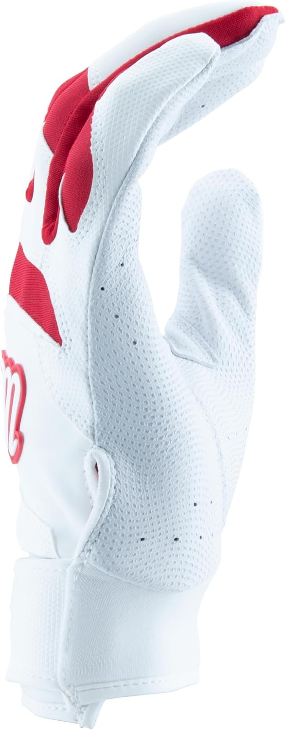 image:imageMarucci MARUCCI Signature Youth Batting Glove V4WHITERED