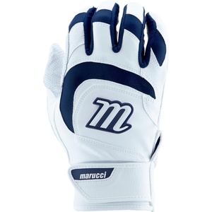 Marucci MARUCCI Signature Youth Batting Glove V4(WHITE/NAVY BLUE)