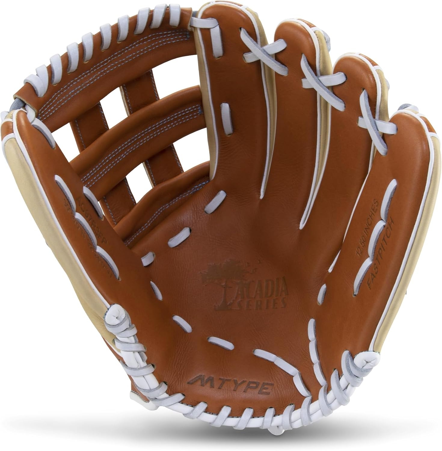image:imageMARUCCI Acadia MType Fastpitch Glove Series125 CAMELCOLUMBIA BLUE